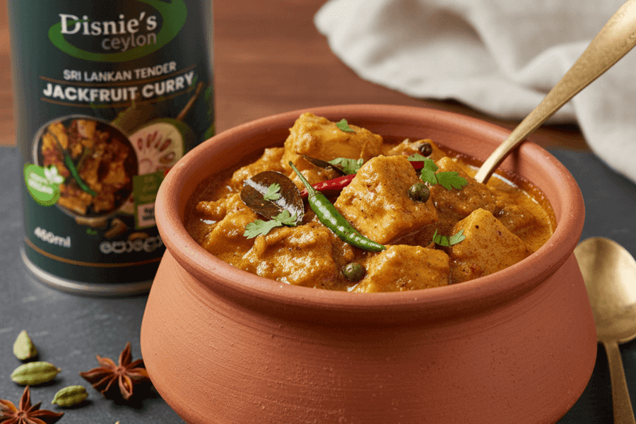 Family enjoying authentic Sri Lankan meal together