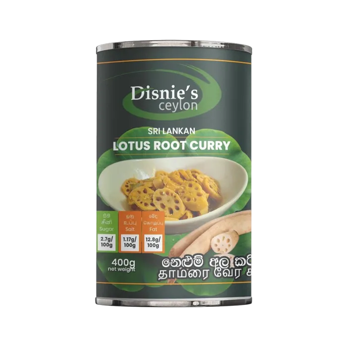 Lotus Root Curry නෙළුම් අල කරිය தாமரை வேர் கறி 400g can